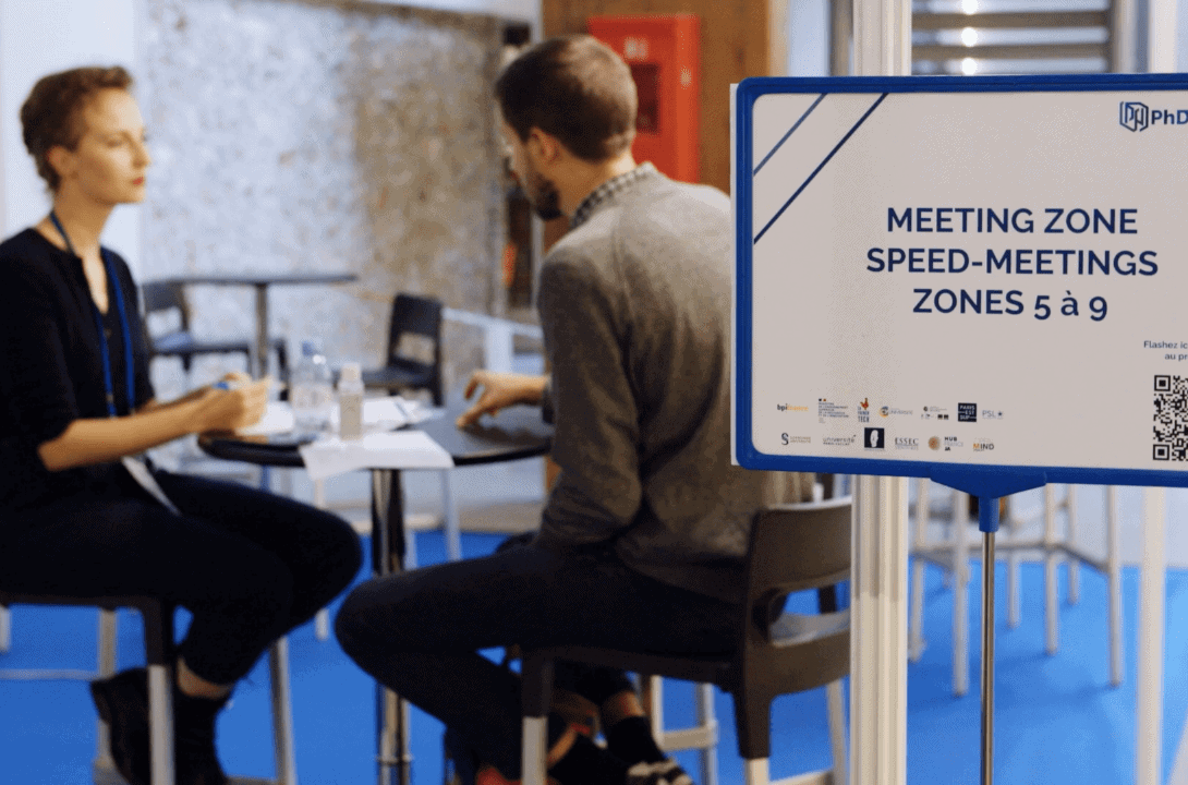 photo d'un speed-meeting PhDTalent Career Fair